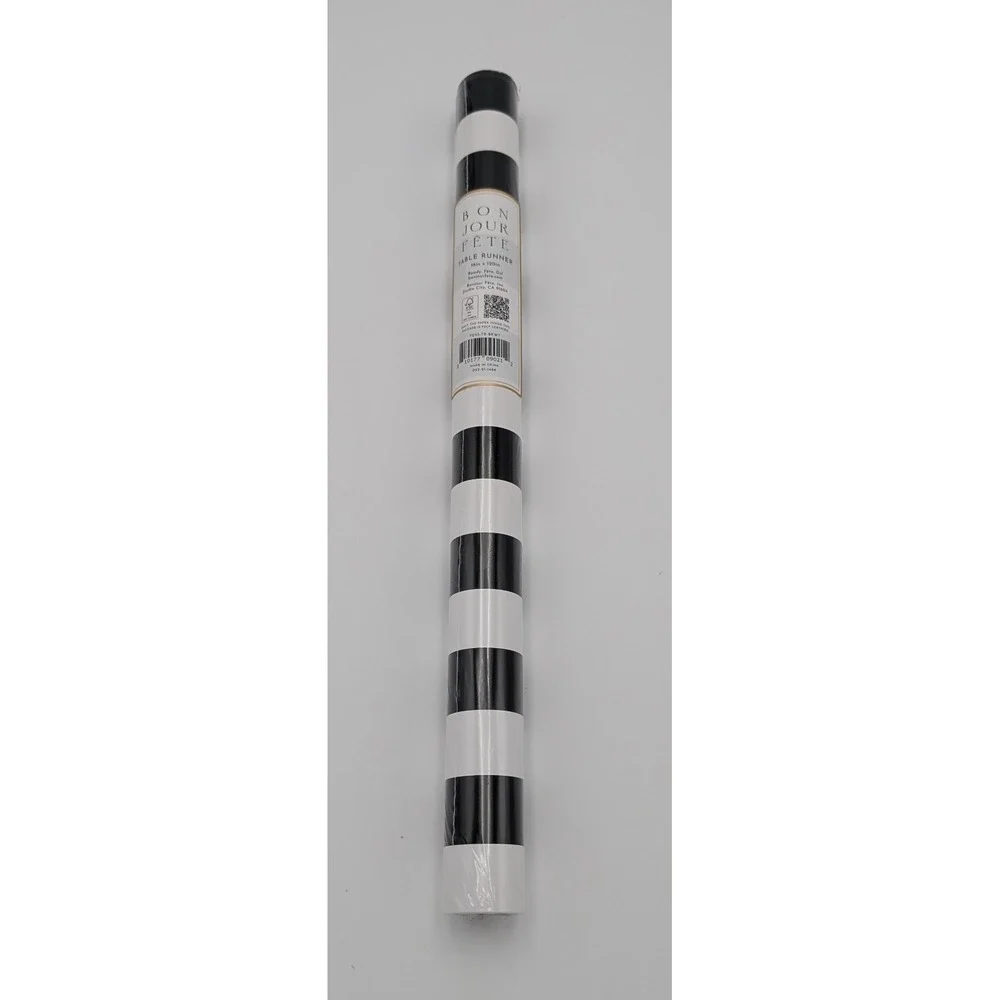 Graduation Table Runner by Bonjour Fete Black and White